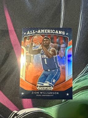 Panini Prizm Zion Williamson All-Americans Blue Orange Silver